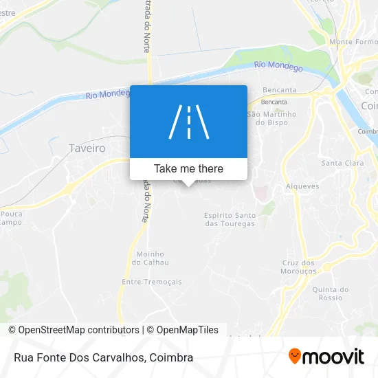 Rua Fonte Dos Carvalhos mapa