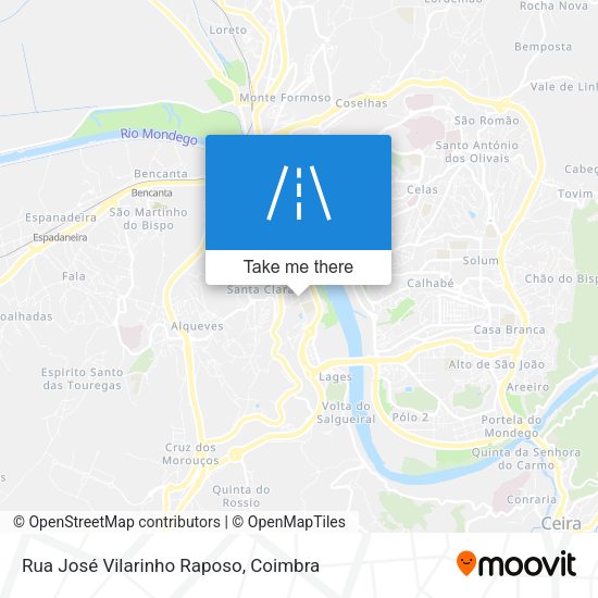 Rua José Vilarinho Raposo mapa