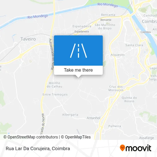 Rua Lar Da Corujeira map
