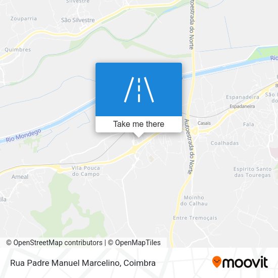 Rua Padre Manuel Marcelino mapa