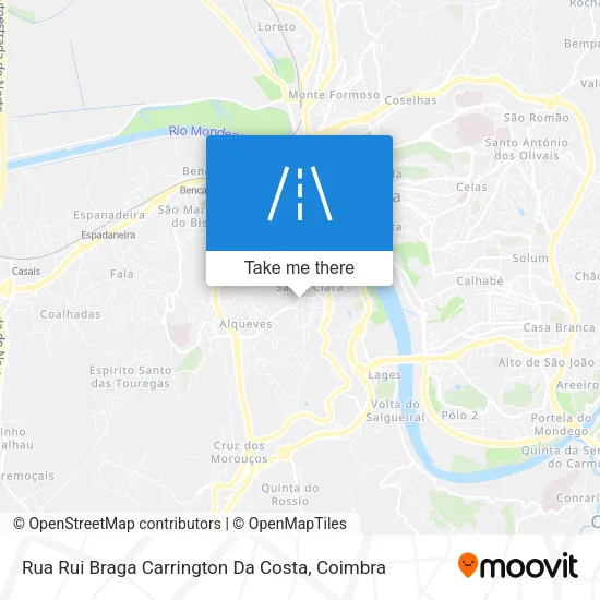 Rua Rui Braga Carrington Da Costa map