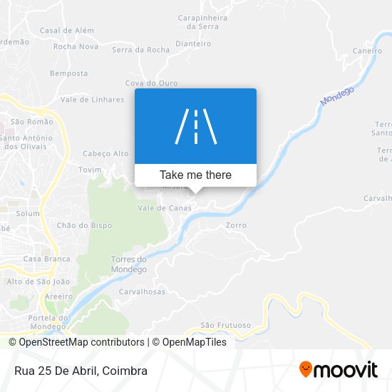 Rua 25 De Abril mapa