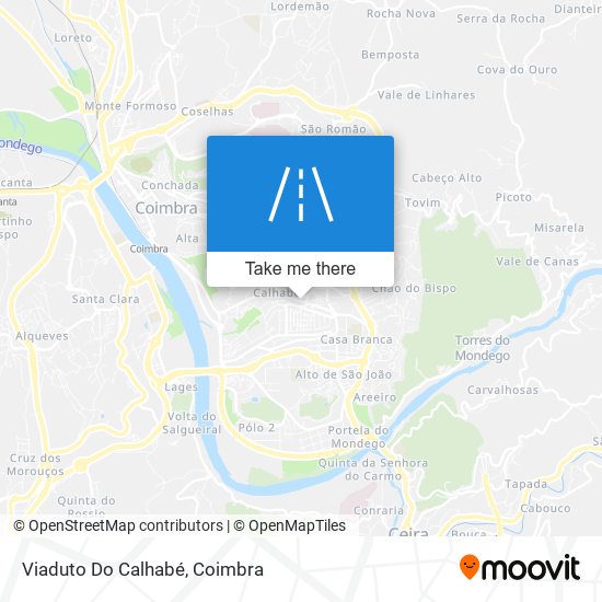 Viaduto Do Calhabé mapa