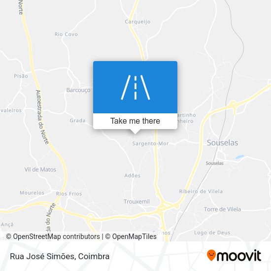 Rua José Simões mapa