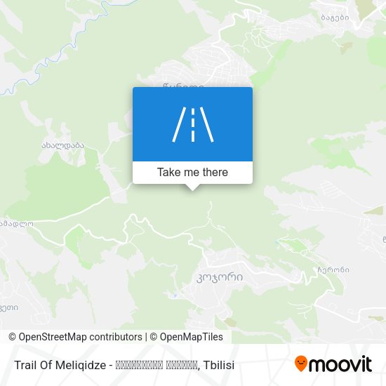 Trail Of Meliqidze - მელიქიძის ბილიკი map
