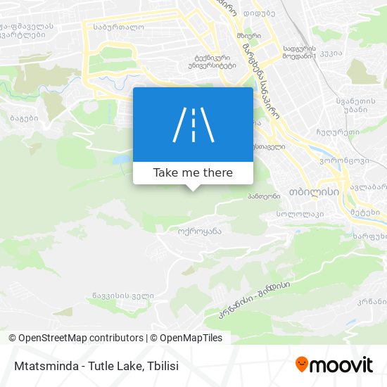 Карта Mtatsminda - Tutle Lake