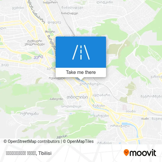 Карта ჩუღურეთის ხიდი
