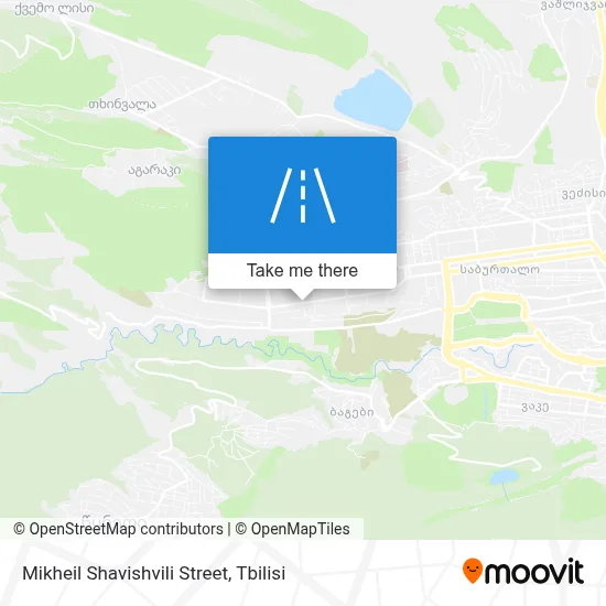 Mikheil Shavishvili Street map