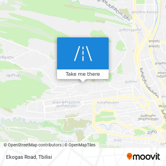 Карта Ekogas Road