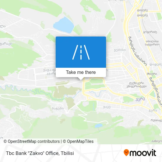 Карта Tbc Bank "Zakvo" Office