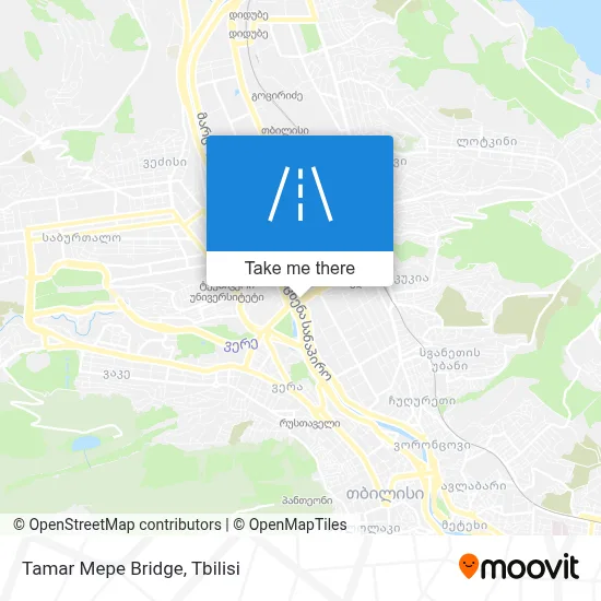 Tamar Mepe Bridge map