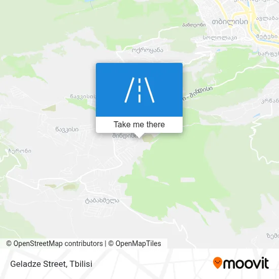Geladze Street map