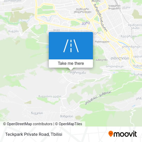 Teckpark Private Road map