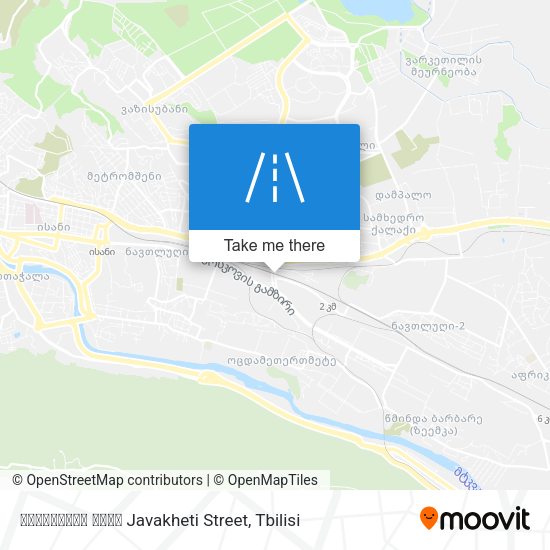 ჯავახეთის ქუჩა Javakheti Street map