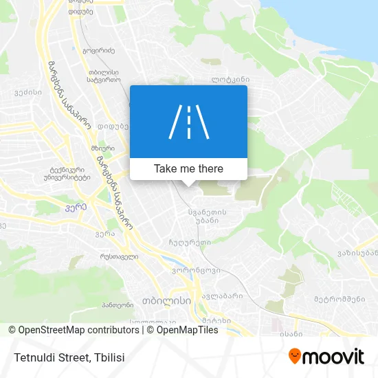 Tetnuldi Street map