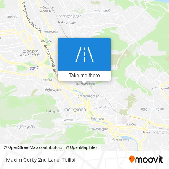 Maxim Gorky 2nd Lane map