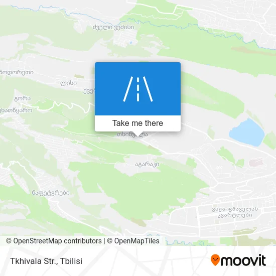 Карта Tkhivala Str.