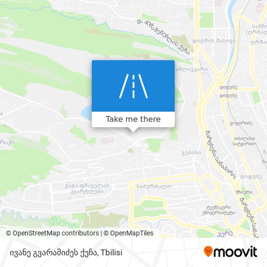 ივანე გვარამიძეს ქუჩა map