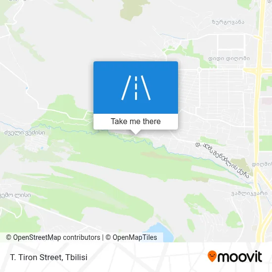 T. Tiron Street map