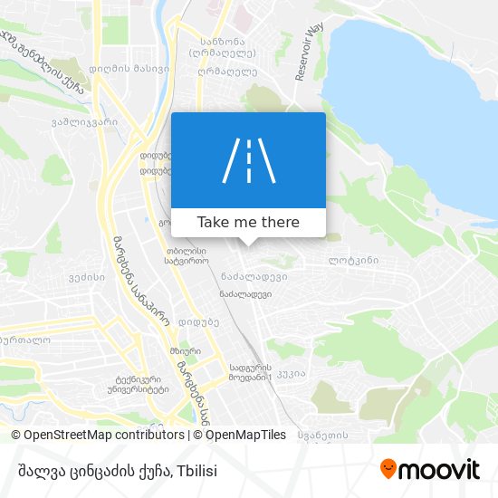 შალვა ცინცაძის ქუჩა map