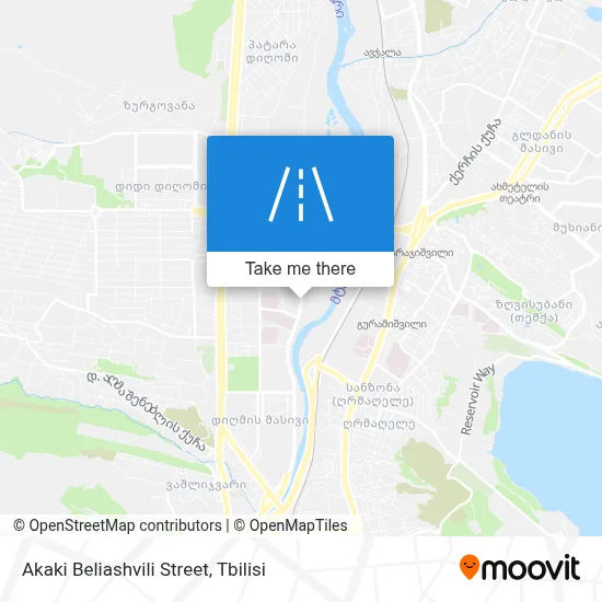 Akaki Beliashvili Street map