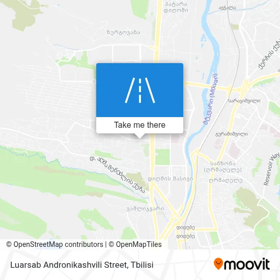 ლუარსაბ ანდრონიკაშვილის ქუჩა map
