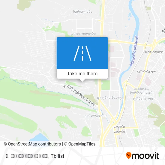 Карта ლ. რჩეულიშვილის ქუჩა