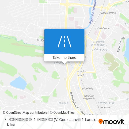 ვ. გოძაიშვილის მე-1 შესახვევი (V. Godziashvili 1 Lane) map