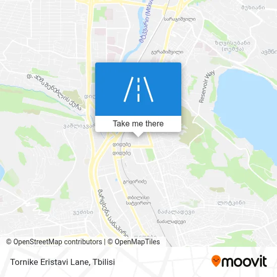 Tornike Eristavi Lane map