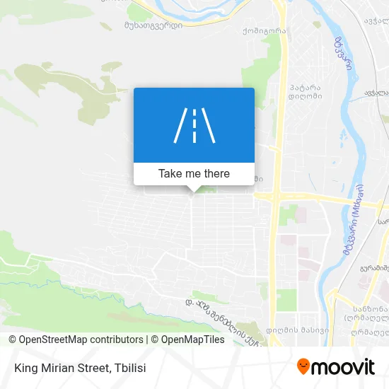 King Mirian Street map