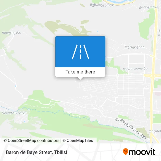 Baron de Baye Street map