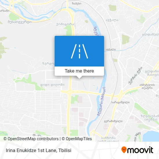 Irina Enukidze 1st Lane map