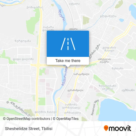 Sheshelidze Street map