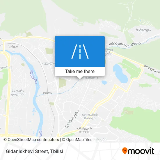 Gldaniskhevi Street map
