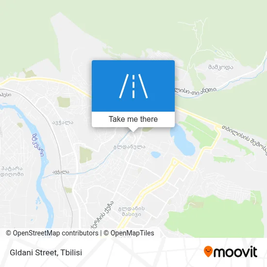 Gldani Street map