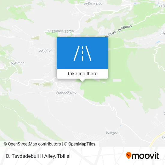 D. Tavdadebuli II Alley map