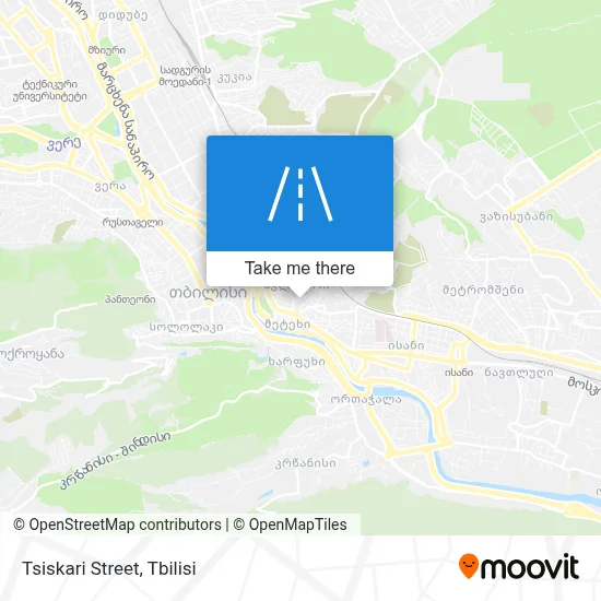 Tsiskari Street map