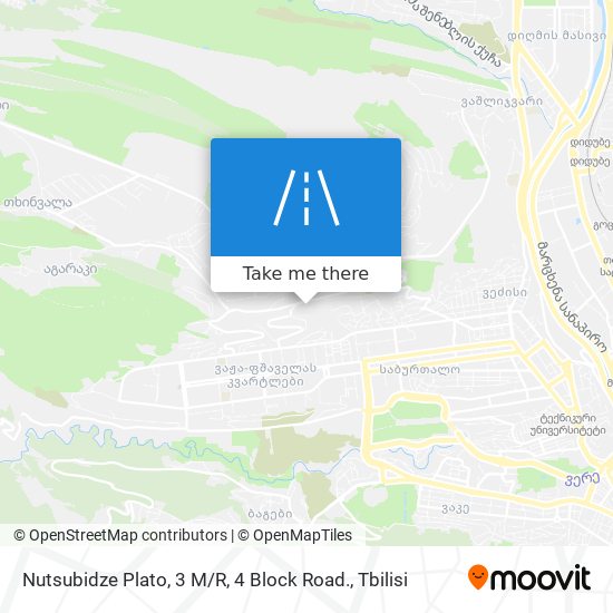 Nutsubidze Plato, 3 M / R, 4 Block Road. map