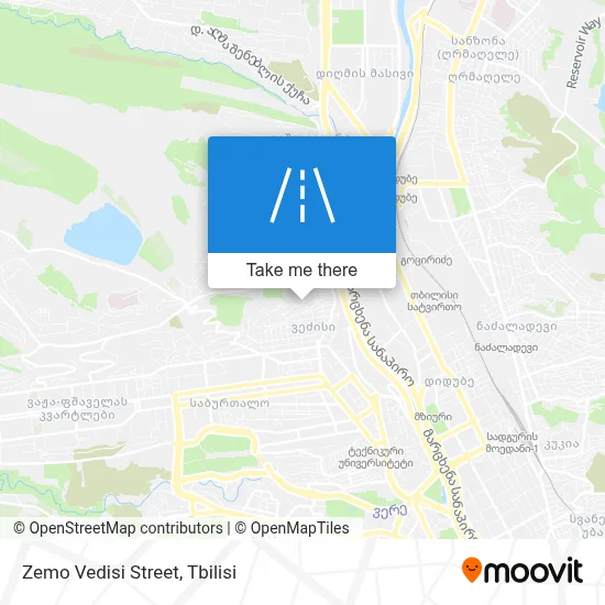 Zemo Vedisi Street map
