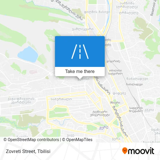 Zovreti Street map
