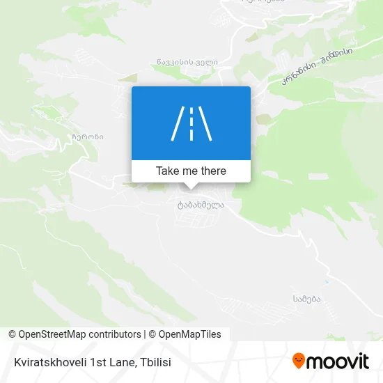 Kviratskhoveli 1st Lane map