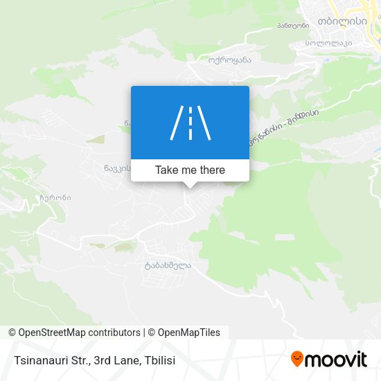 Tsinanauri Str., 3rd Lane map