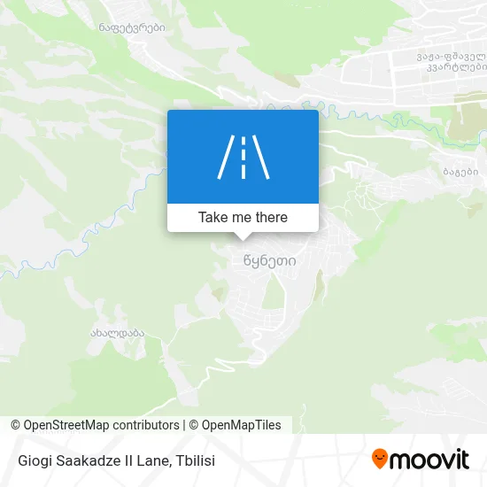 Giogi Saakadze II Lane map