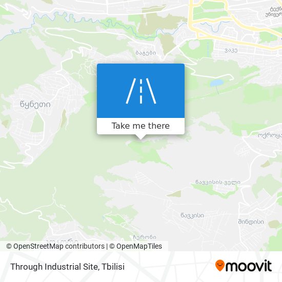 Through Industrial Site map