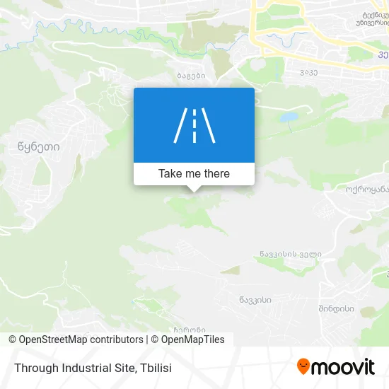 Through Industrial Site map