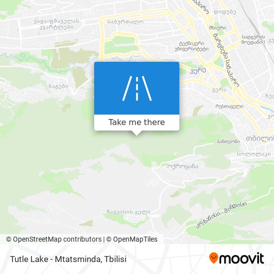 Tutle Lake - Mtatsminda map