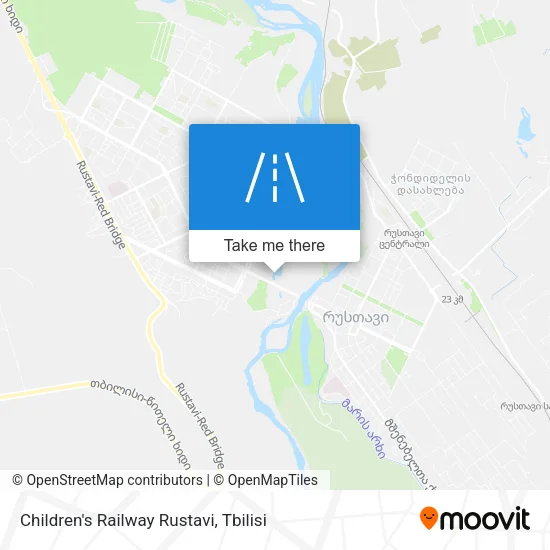 Карта Children's Railway Rustavi