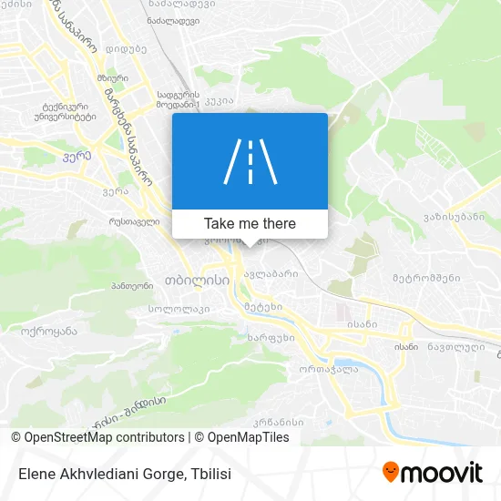 Elene Akhvlediani Gorge map