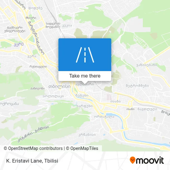 K. Eristavi Lane map