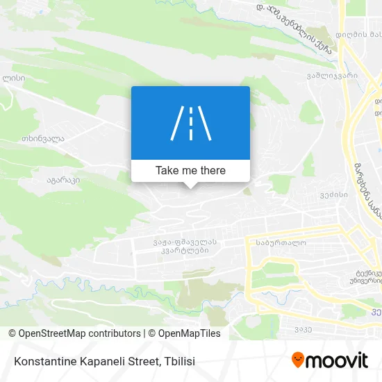 Konstantine Kapaneli Street map